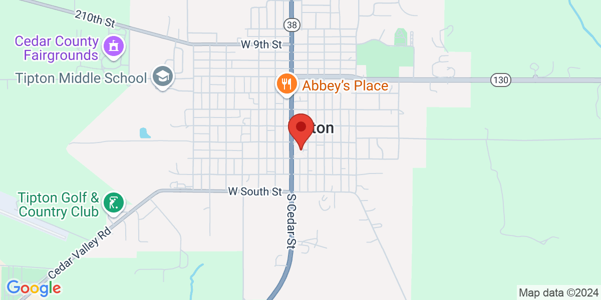 Map of Tipton Public Library